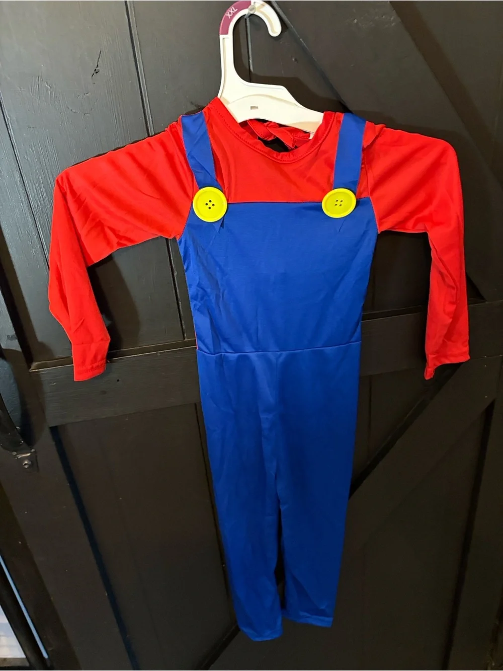 Kids Mario Costume Overalls Costume with Hat, gloves and mustache